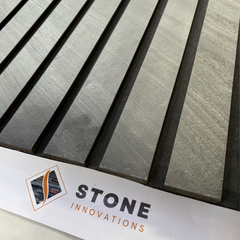 HONG KONG METAL NERO Slim Stone Louver Veneer Panel