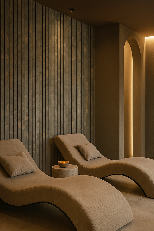 SEOUL MACEDONIAN Slim Stone Louver Veneer Panel