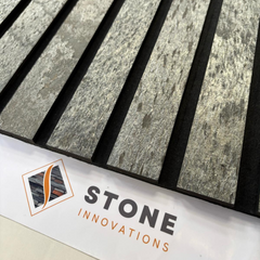 NEW YORK SILVER SHINE Slim Stone Louver Veneer Panel