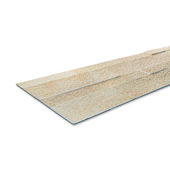 MOON PEARL Split Face Sandstone Peel &amp; Stick Natural Stone Wall Panel - 15 x 60 cm