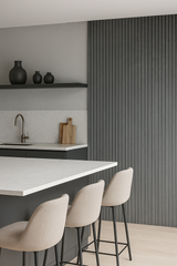 LONDON SAPPHIRE Slim Stone Louver Veneer Panel