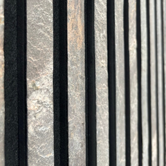 LIME PEACOCK Slim Stone Louver Veneer Panel