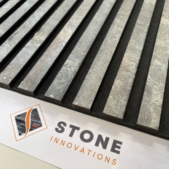 LIME PEACOCK Slim Stone Louver Veneer Panel