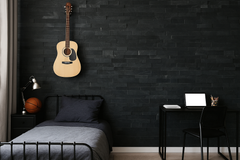 MOSCOW SESAME BLACK Peel &amp; Stick Slate Desert Black flexible wall tile - 15 x 60 cm