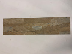 AUTUMN TAN Split Face Slate Natural Stone Peel & Stick Wall Tile - 15 x 60cm
