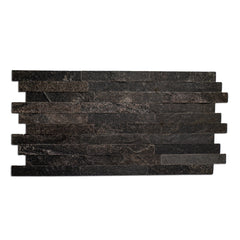 CARBON Split Face Small Lock Peel &amp; Stick Wall Tile - 15 x 31.2 cm