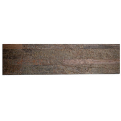 DUBAI COPPER Split Face Quartzite Peel &amp; Stick Wall Tiles - 15 x 60 cm