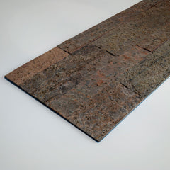 DUBAI COPPER Split Face Quartzite Peel &amp; Stick Wall Tiles - 15 x 60 cm