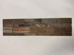 DUBAI COPPER Split Face Quartz Natural Stone Peel & Stick Wall Tiles - 15 x 60 cm