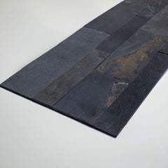 HELSINKI Peel &amp; Stick Slate Flexible Wall Tile - 15 x 60cm