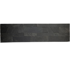 HONG KONG METAL NERO Peel &amp; Stick Slate flexible wall panel - 15 x 60 cm