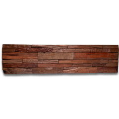 LINEAR USED FACE TROPICAL Split Face Wood Panel - 15 x 60cm