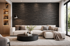 Linear Broken Face Charcoal Design P. 2 - 15 x 60cm