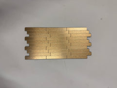 BØRSTET GULL/KOBBER Mikro Metall Selvklebende Fliser 15x31,2