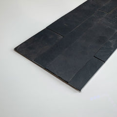MOSCOW SESAME BLACK Peel &amp; Stick Slate Desert Black flexible wall tile - 15 x 60 cm