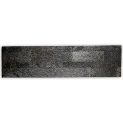 NEW YORK SILVER SHINE Split Face Quartzite Peel &amp; Stick Wall Tile - 15 x 60 cm