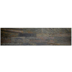 ROMA Split Face Quartzite Natural Stone Peel &amp; Stick Wall Panel - 15 x 60 cm