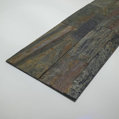 ROMA Split Face Quartzite Natural Stone Peel &amp; Stick Wall Panel - 15 x 60 cm