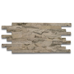 SATVARIO WHITE Split Face Big Lock Peel &amp; Stick Veneer Panel - 15 x 31.2 cm