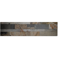 SEOUL MACEDONIAN Peel &amp; Stick Skifer Høstdesign Fleksibel veggflis - 15 x 60 cm