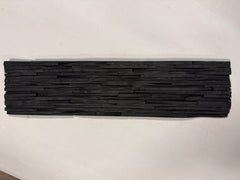 Linear Slimwood Broken Face Matt Black P. 32 - 15 x 60cm