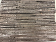 LINEAR SLIMWOOD USED FACE Split face charcoal wood panel - 15 x 60 cm