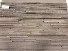 LINEAR SLIMWOOD NATURAL Split Face Matt Black Wood Panel - 15 x 60 cm