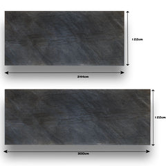 TOKYO EMERALD Large format natural stone veneer sheet - 122 x 300 x 0.2 cm
