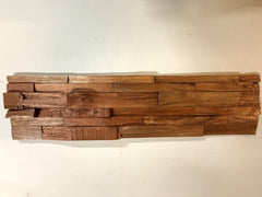 LINEAR USED FACE TROPICAL Split Face Wood Panel - 15 x 60cm