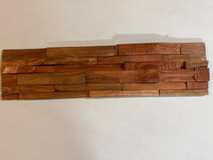 LINEAR USED FACE TROPICAL Split Face Wood Panel - 15 x 60cm