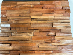 LINEAR USED FACE TROPICAL Split Face Wood Panel - 15 x 60cm