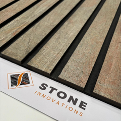 DUBAI COPPER Slim Stone Louver Veneer Panel