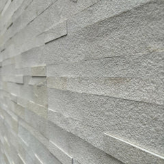MOONSTONE Split Face Sandstone Peel &amp; Stick Natural Stone Wall Panel - 15 x 60cm 
