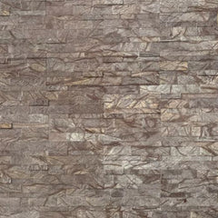 FOREST CHOCOLATE Split Face Marble Peel &amp; Stick Wall Tile - 15 x 60cm