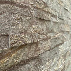 FOREST CHOCOLATE Split Face Marble Peel &amp; Stick Wall Tile - 15 x 60cm