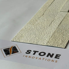 WHITE MARBLE Split Face Marble Peel &amp; Stick Wall Tile - 15 x 60cm