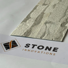 SATVARIO WHITE Split Face Marble Peel &amp; Stick Wall Tiles - 15 x 60 cm