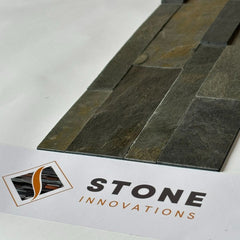 HELSINKI Peel &amp; Stick Slate Flexible Wall Tile - 15 x 60cm