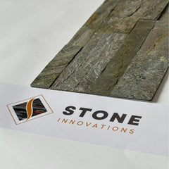 ROMA Split Face Quartzite Natural Stone Peel &amp; Stick Wall Panel - 15 x 60 cm