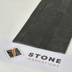 MOSCOW SESAME BLACK Peel &amp; Stick Slate Desert Black flexible wall tile - 15 x 60 cm