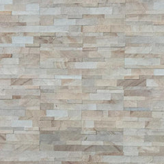 MOON PEARL Split Face Sandstone Peel &amp; Stick Natural Stone Wall Panel - 15 x 60 cm