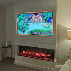 WHITE MARBLE Split Face Marble Peel &amp; Stick Wall Tile - 15 x 60cm