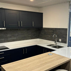 LONDON SAPPHIRE Split Face Quartzite Peel &amp; Stick Wall Tiles - 15 x 60 cm