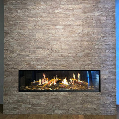 FOREST CHOCOLATE Split Face Marble Peel &amp; Stick Wall Tile - 15 x 60cm