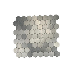 BRUSHED STEEL HEXAGON
