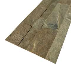 AUTUMN TAN Split Face Slate Peel &amp; Stick Wall Tile - 15 x 60cm
