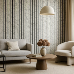 SATVARIO WHTE CLASSIC Slim Stone Louver Veneer Panel