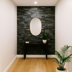 HELSINKI Peel &amp; Stick Slate Flexible Wall Tile - 15 x 60cm