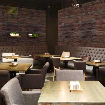 LINEAR USED FACE TROPICAL Split Face Wood Panel - 15 x 60cm