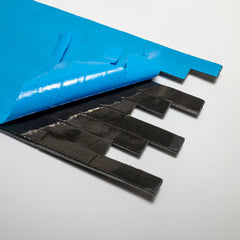 HONG KONG METAL NERO Split Face Big Lock Peel &amp; Stick Wall Tiles - 15 x 31.2 cm 